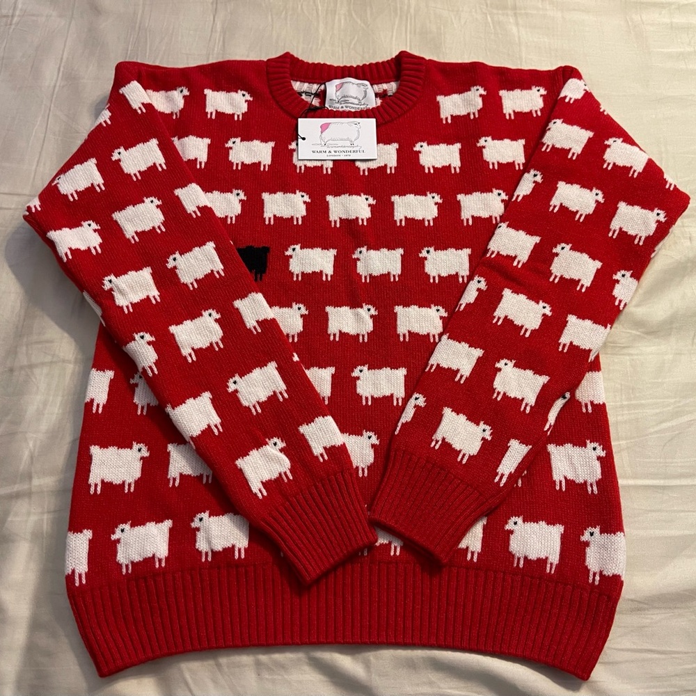 Warm & Wonderful Women’s Sheep Sweater Size SMALL